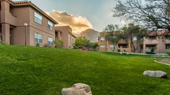 La reserve outside view with lush landscape all around